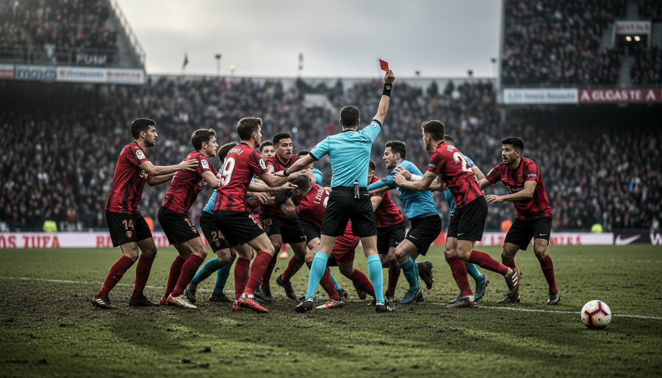 Goalkeepers sent off after brawl in Spain's 2nd tier